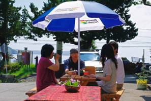 �p���\���̃e�[�u���ʐ^